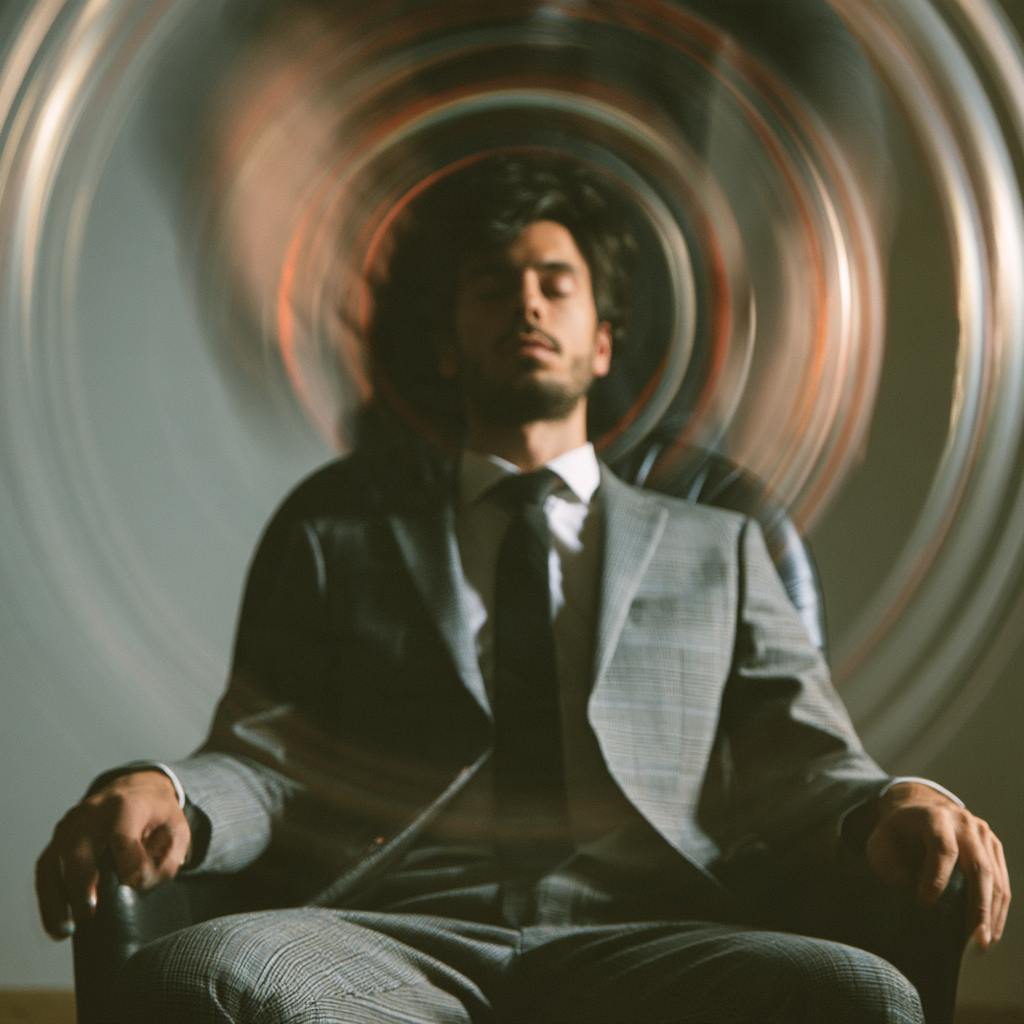 man in hypnosis